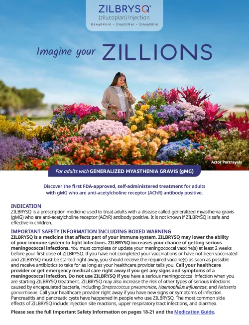 ZILBRYSQ® Patient Brochure.